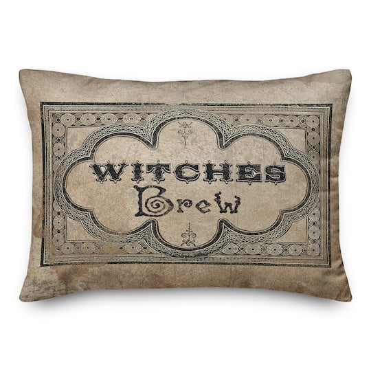 Witches Brew Label 2 14" x 20" Throw Pillow